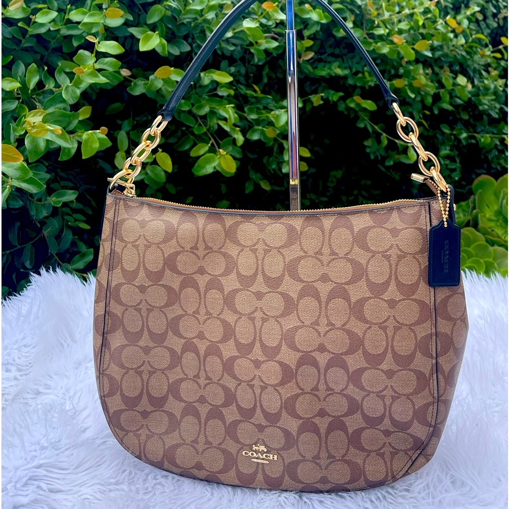 Coach Elle Hobo Signature Canvas